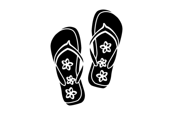 Black Floral Beach Sandals: A Designer's Review of Graphics and Illustrations