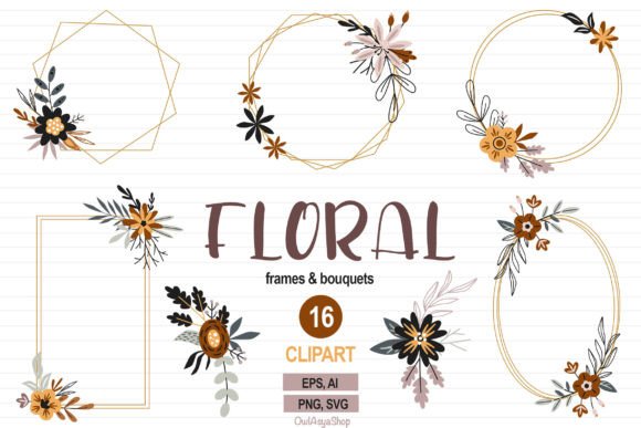 Bouquets Clipart, Floral Frames: A Designer's Real-World Review