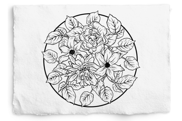 Floral Circle Graphic, SVG, PNG, EPS, Ai for Graphics & Illustrations