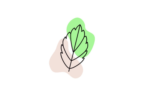Floral Eco Leaf Branch Icoon Graphics Freebie