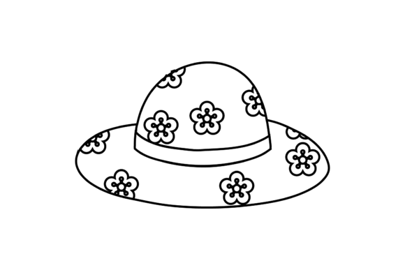 Floral Outline Beach Hat: A Practical Review for Graphics and Illustrations