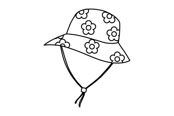 Floral Outline Bucket Hat Strap Graphics & Illustrations Review