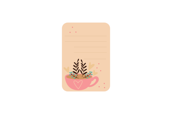 Floral Pink Note Collection for Branding and Illustrations
