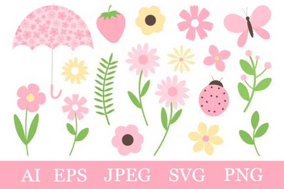 Floral Umbrella Graphics: A Review for Editors