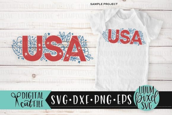 Floral USA- Fourth of July SVG Review