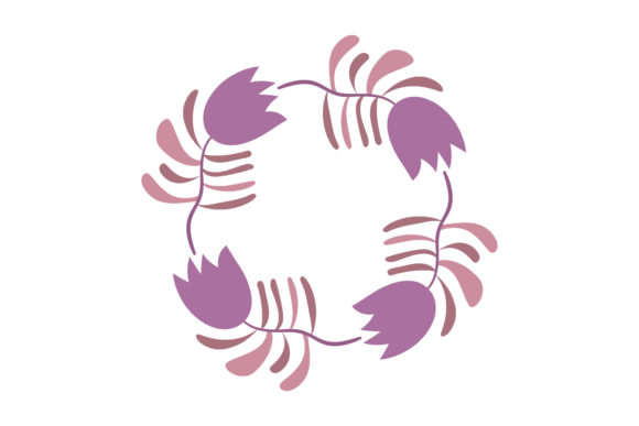 Frame Floral Decoration Modern Designs for Branding and Packaging