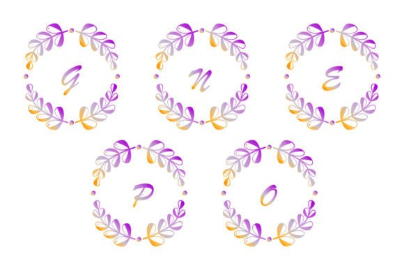 Monogram Floral Botanical Alphabet Review