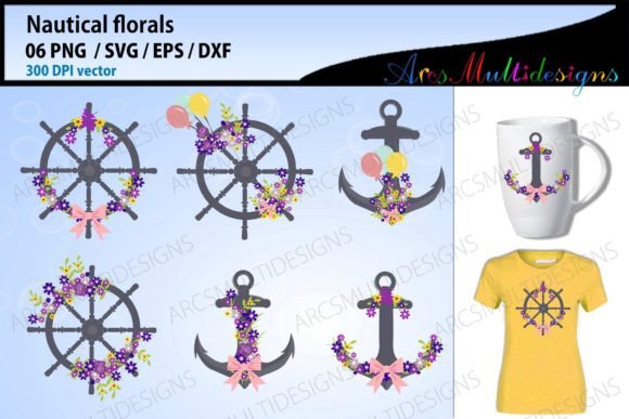 Nautical Floral Graphics for Stunning Illustrations