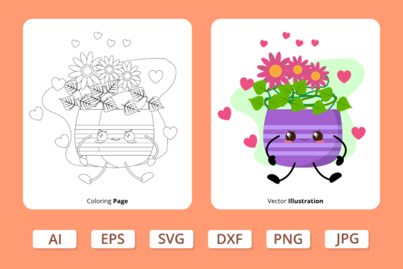 Valentine Floral Graphic: Modern Graphics for Editorial Use